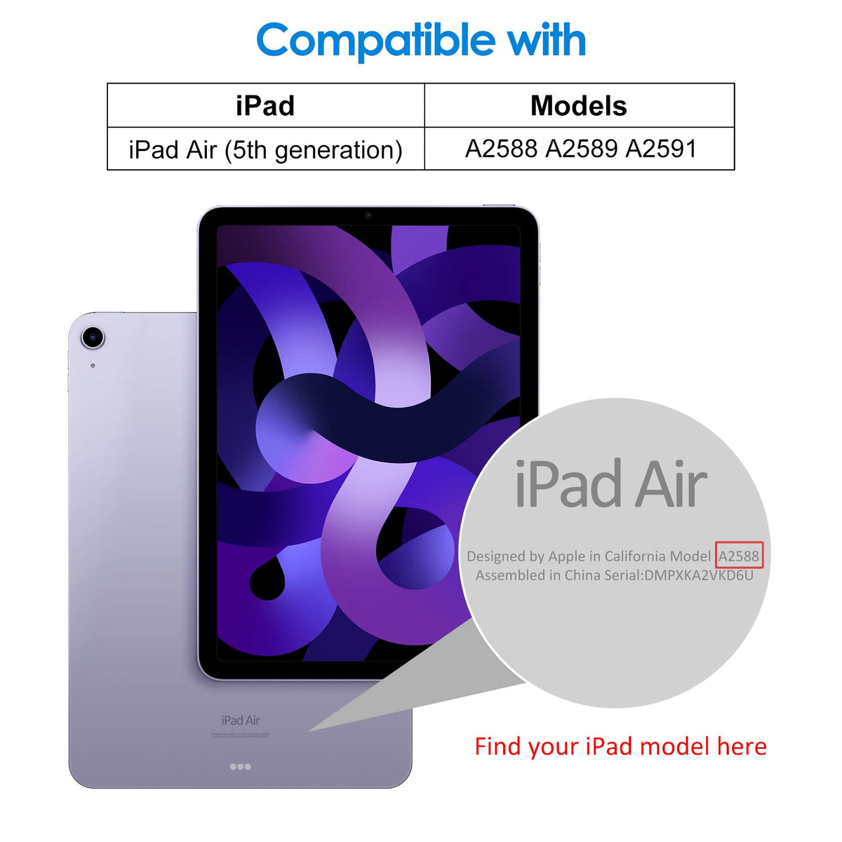 JETech Screen Protector for iPad Air 11" M4/M3/M2, 2-Pack