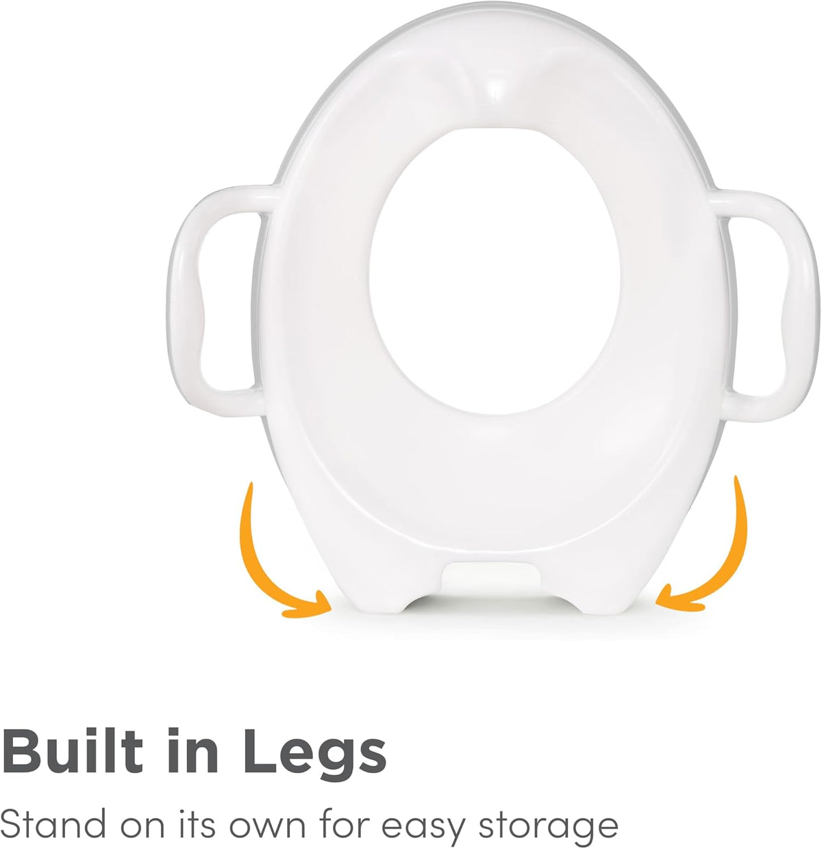 Munchkin Sturdy Potty Seat | Potty Training Toilet Seat with Handles and Legs | Ideal for Toddler and Children | Grey