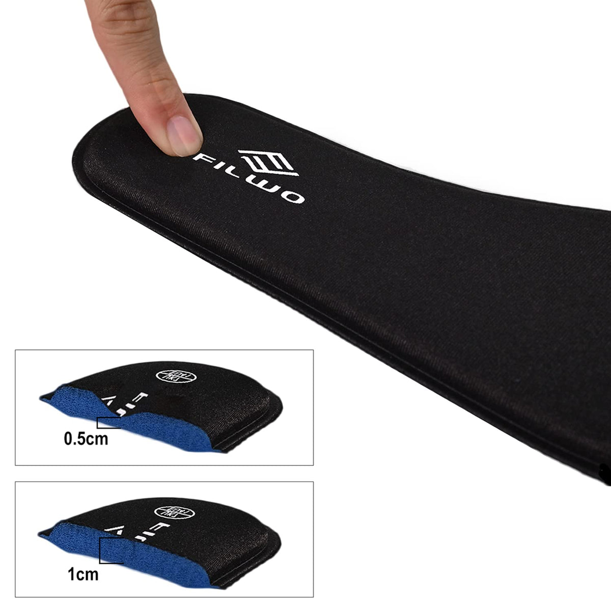Women’s Memory Foam Insoles Replacement, Running Insoles Inserts for Sports Shoes Trainers Sneakers Work Boots Walking Shoes, Cushioning Comfort Insoles for Women 1 Pair, Size 5 UK W, Black