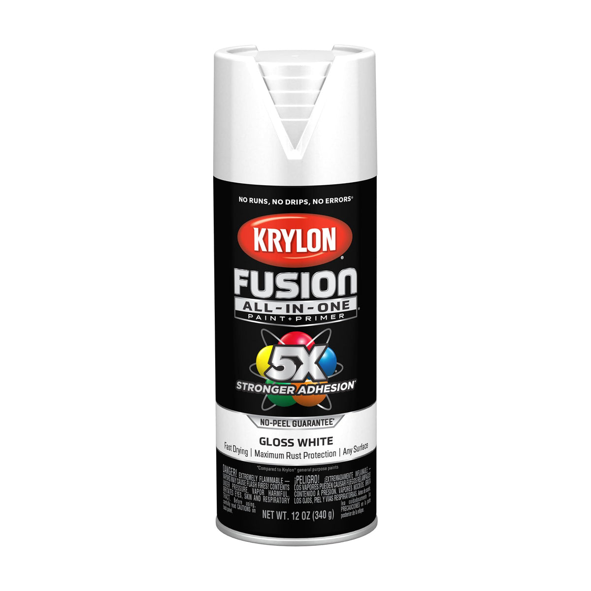 Krylon Fusion All-In-One, Metallic, Black Stainless Steel, 12 oz