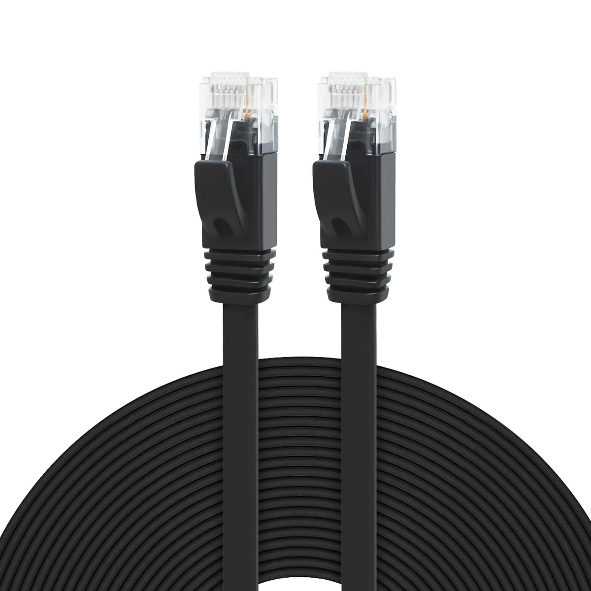 Yauhody CAT 6 Ethernet Cable 10m, Pure Copper High Speed Solid Flat CAT6