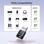 UGREEN Bluetooth 5.4 Adapter, USB Bluetooth Dongle for PC, Plug & Play