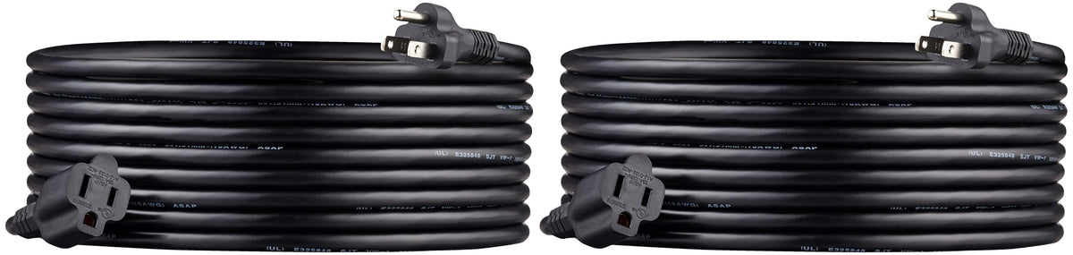 Amazon Basics Extension Cord, 3 Prong Outlet Extender, Indoor Power Cord, 13 Amps, 125V, 6 Ft, Black