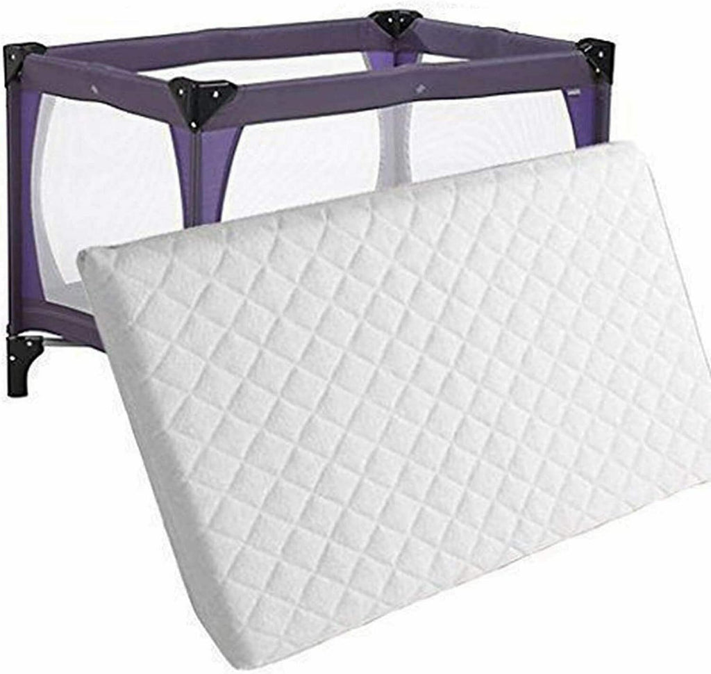 Toddler Cot Mattress 120 x 60 x 5 cm – Extra Thick Baby Mattress for Cot Beds – Quilted Polypropylene Cover – Firm Foam Support, Removable Cover – UK Made