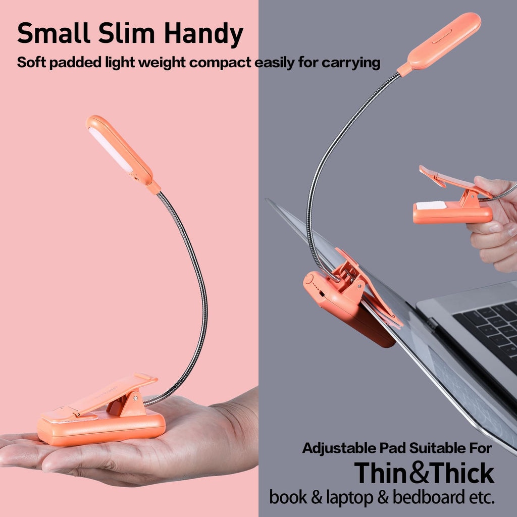 VAVOFO Rechargeable Reading Light, Clip on Book Light for Reading in Bed