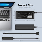 90W Laptop Charger Compatible with HP EliteBook Probook Pavilion Compaq