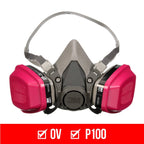 3M P100/OV Odor/Particulate Multi-Purpose Reusable Respirator 65021, NIOSH-APPROVED Organic Vapor Cartridge, Medium