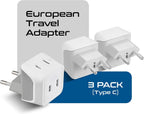 Ceptics 45W Universal Travel Adapter w/ 3 USB-A, 2 USB-C & Universal Input