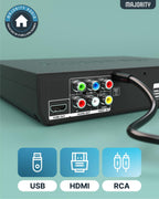 MAJORITY HDMI DVD Player for TV 1080P Region Free DVD Players for Smart TV