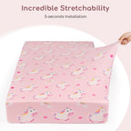 Next to Me Crib Sheets 83x50 cm Fitted 2 Pack Bedside Crib Sheets