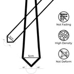 Trimming Shop 5cm Slim Skinny Solid Colour Necktie for Mens