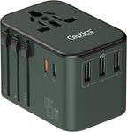 Ceptics 45W Universal Travel Adapter w/ 3 USB-A, 2 USB-C & Universal Input