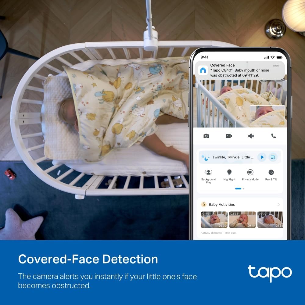 Tapo C200P2 2-Pack Full HD Indoor Security Camera Pet Camera House Security