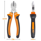 BOENFU Wire Cutters Heavy Duty Snips Flush Cut Side Cutters Pliers