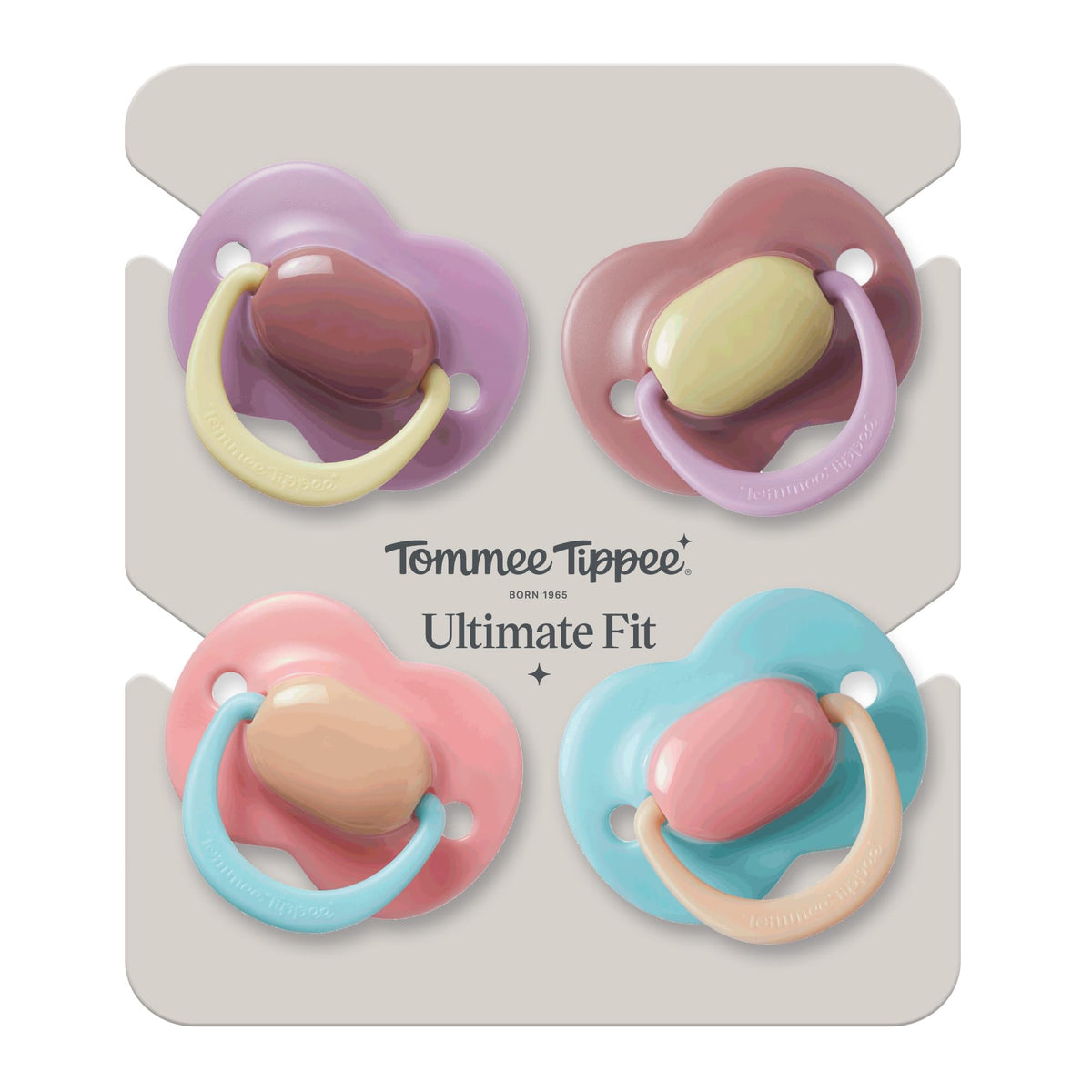 Tommee Tippee Ultimate Fit Orthodontic Dummy 18-36m Silicone Pack of 4