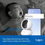 Tapo C201 Full HD Pan/Tilt Indoor Security Camera Pet Camera House Security