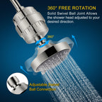 FEELSO Shower Head with Shower Filter, Filtered Shower Head for Hard Water