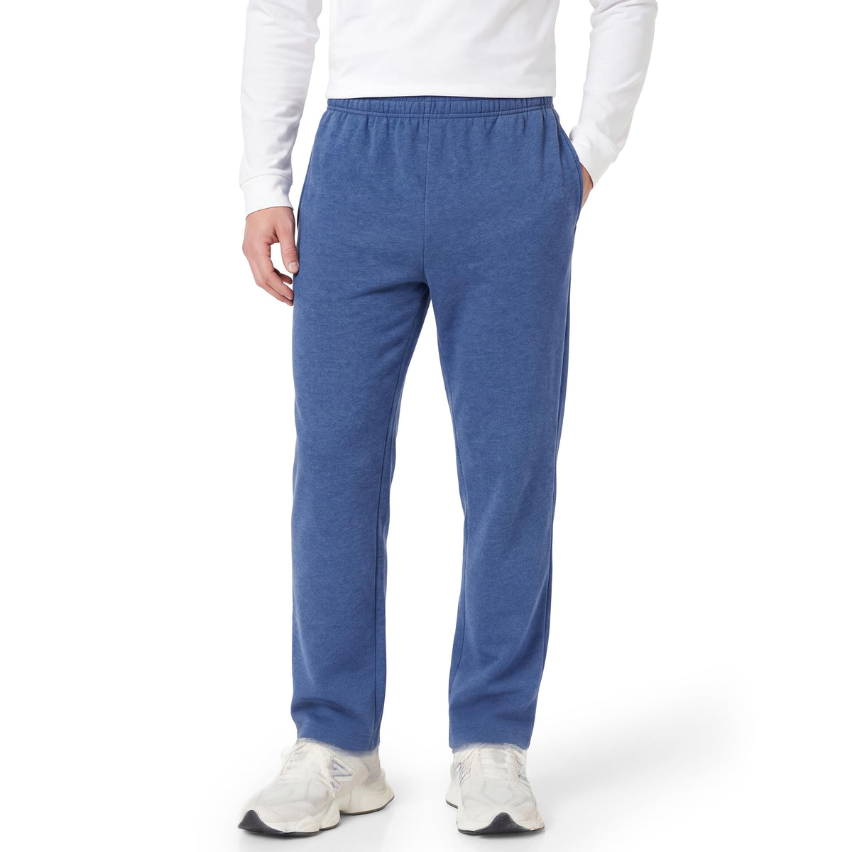 Amazon Essentials Men's Fleece Open Bottom Sweatpant (Available in Big and Tall)