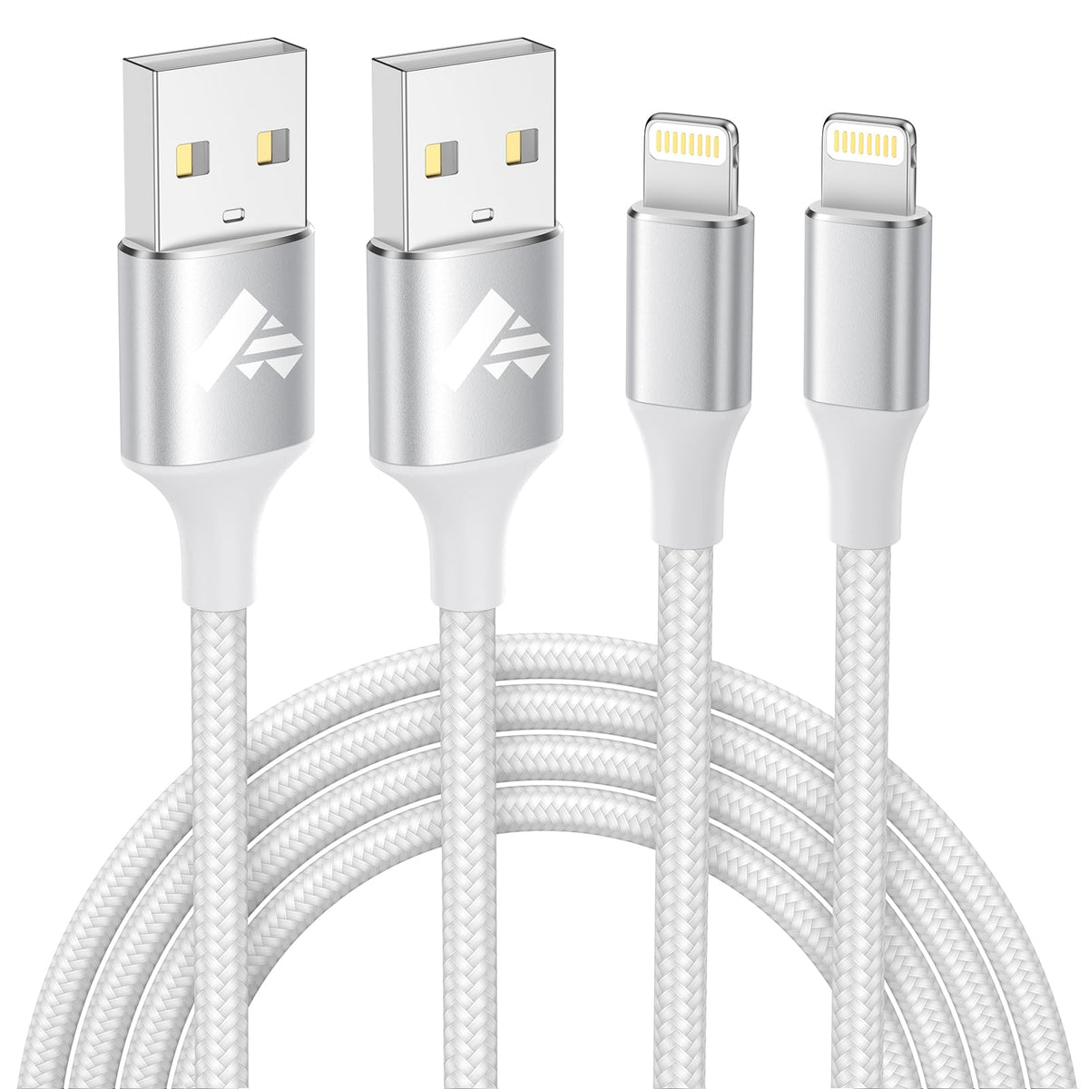 Aioneus iPhone Charger Cable 1M, MFi Certified Lightning Cable Fast iPhone Charging Cable Nylon Braided USB iPhone Charger Lead for iPhone 14 13 12 11 Pro Max XR XS X Max 8 7 6s Plus SE, iPad