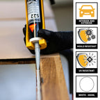 Sika Sikaflex 522 Caravan and Motorhome Adhesive Sealant, White, 300ml