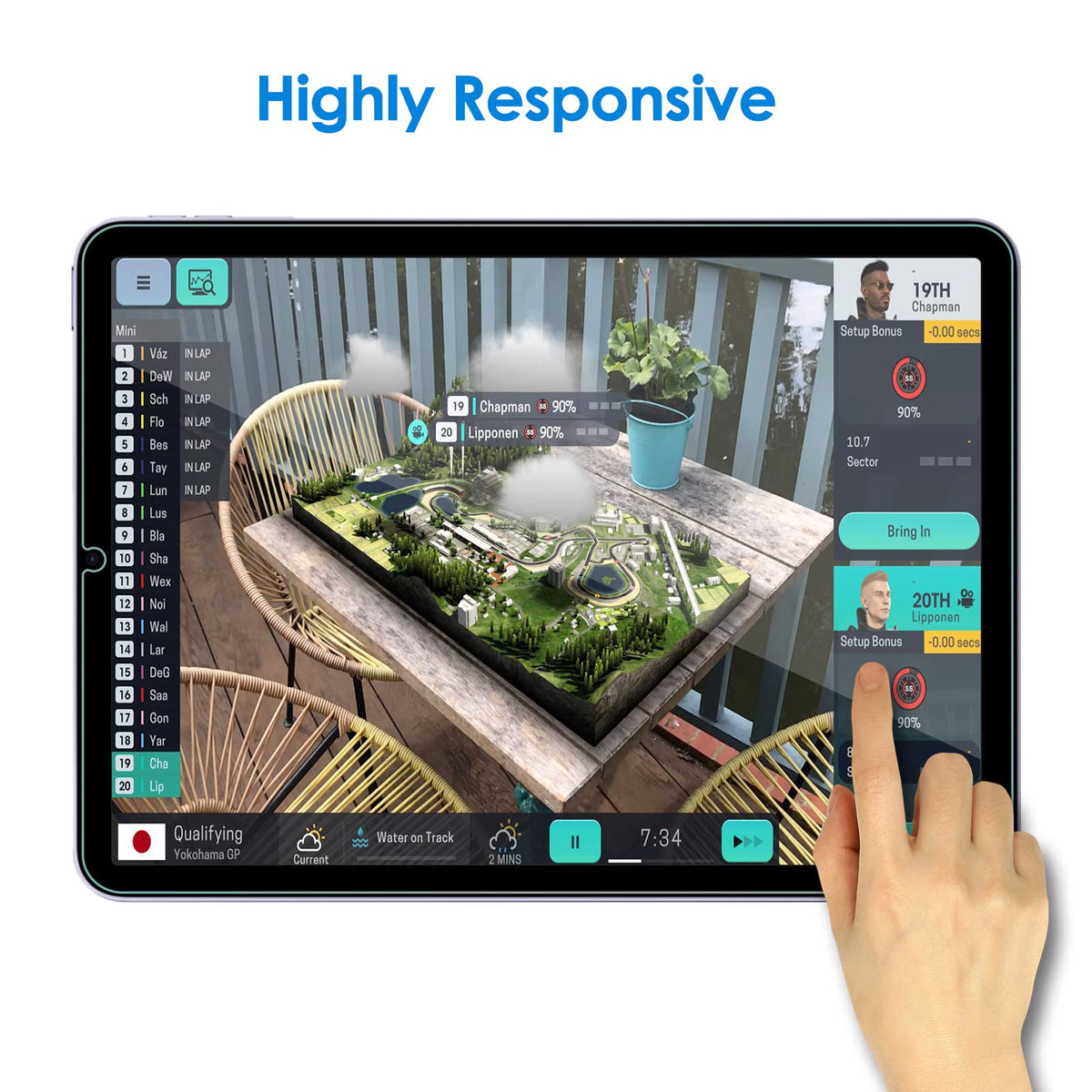 JETech Screen Protector for iPad Air 11" M4/M3/M2, 2-Pack