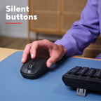 Trust Nito Ergonomic Wireless Mouse with Thumb Rest, 6 Buttons