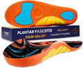 Footmaster Plantar Fasciitis Pain Relief Insoles,All-Day Comfort Orthotic Shoe Inserts with Arch Support,Shock Absorbing for Heel Pain and Flat Feet
