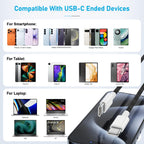 USB C Charger Cable, 2Pack 2M Braided iPhone Cable USB C to C Fast Charging for Apple iPhone 17 16 15 Pro Max Pro Plus, for iPad Pro/Air/Mini, for MacBook Air/Pro, for Samsung Galaxy Series and more