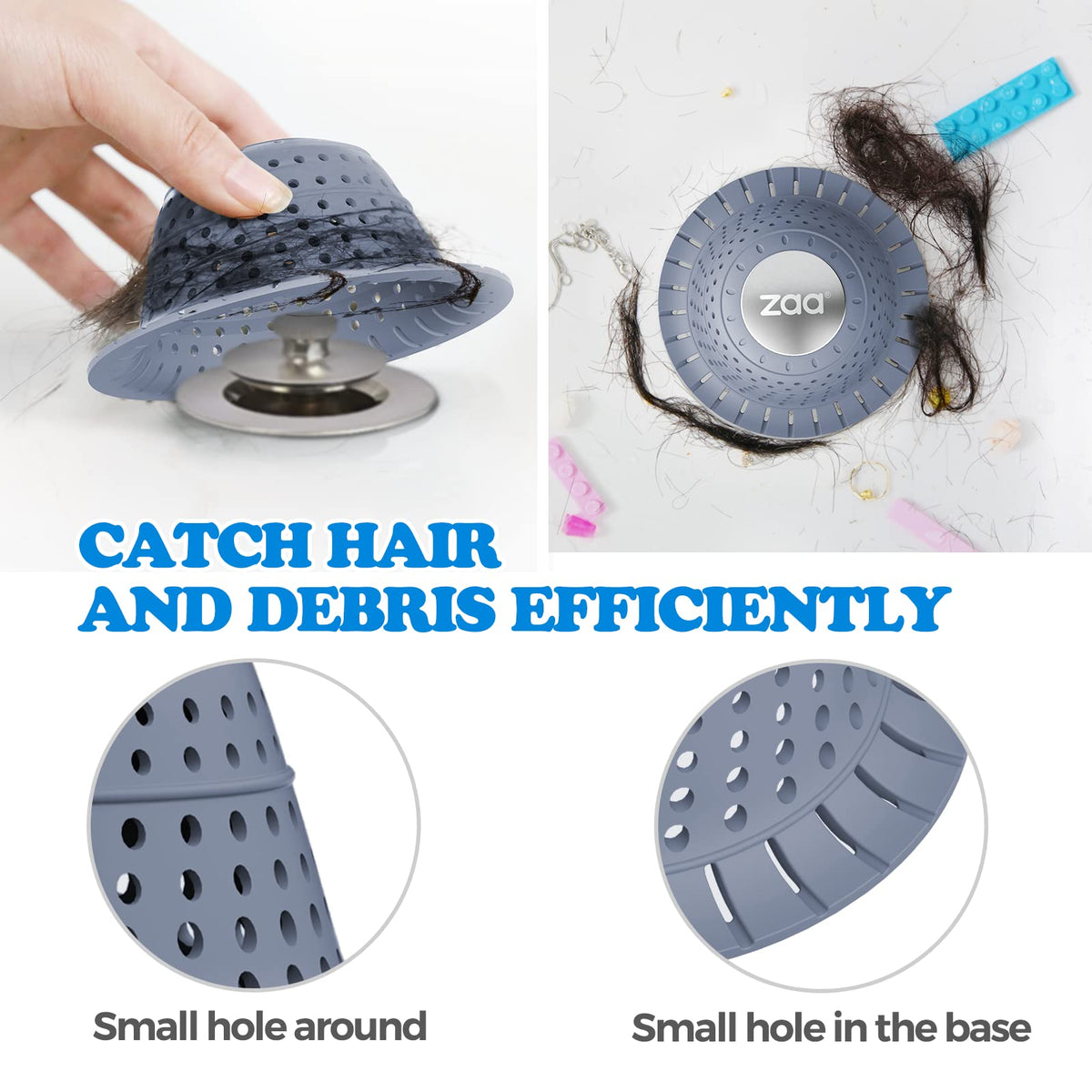 zaa Shower Drain Hair Catcher Bathtub Drain Strainer Sink Drain Protector