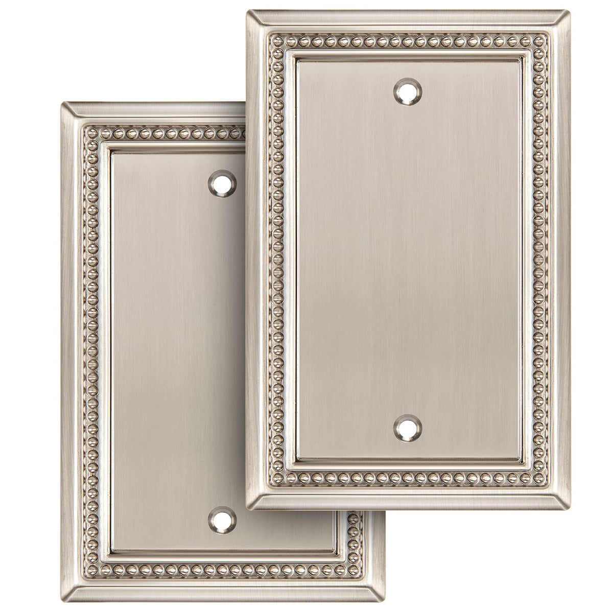 Sunken Pearls Heavy-Duty 4 Toggle Light Switch Plate, Antique Brass, 1 Pack