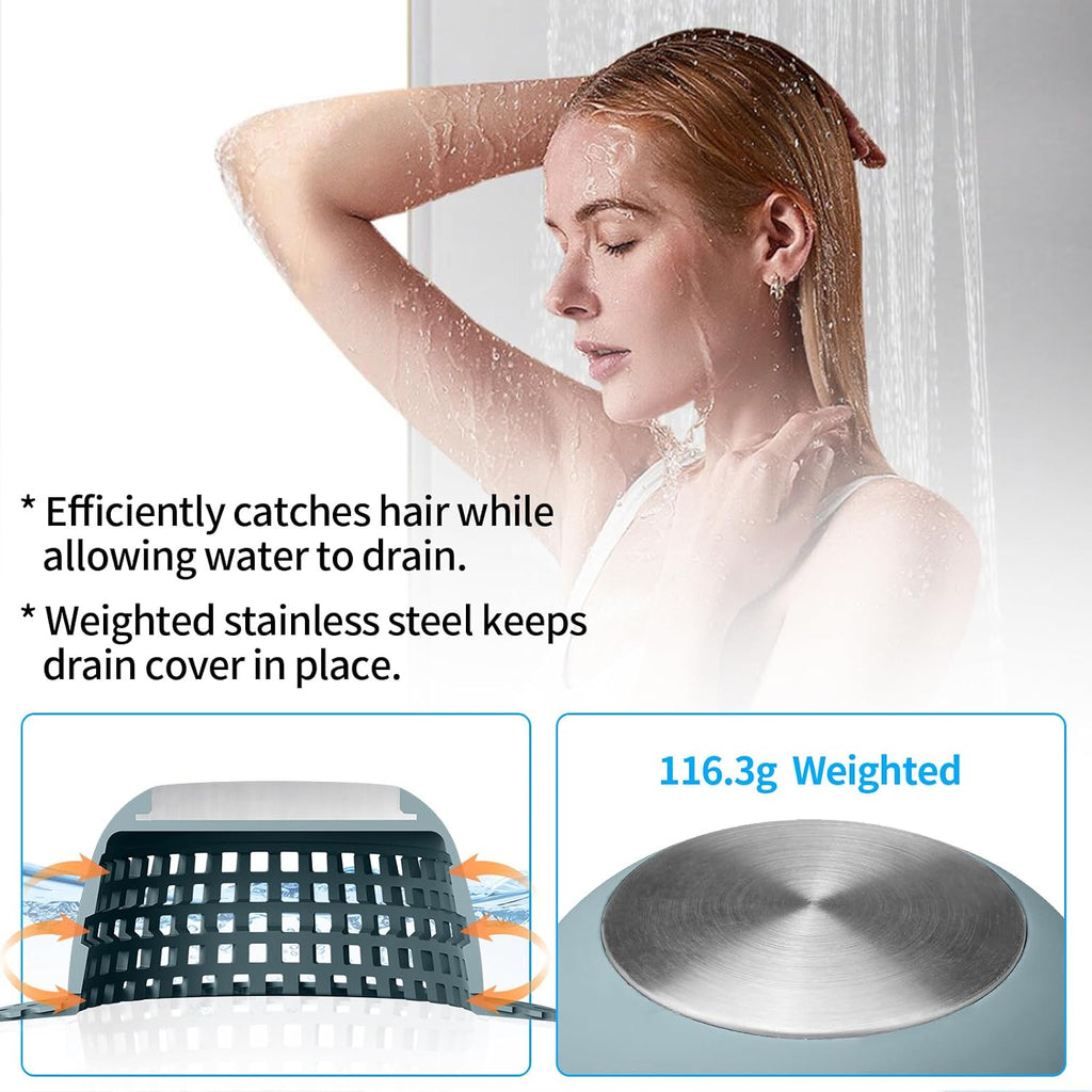 Aluvor Shower Drain Hair Catcher Bathtub Drain Cover Sink Drain Protector