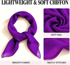 WESTEND CHOICE Square Chiffon Scarves Women's Neck Scarf 50s Retro Bandana