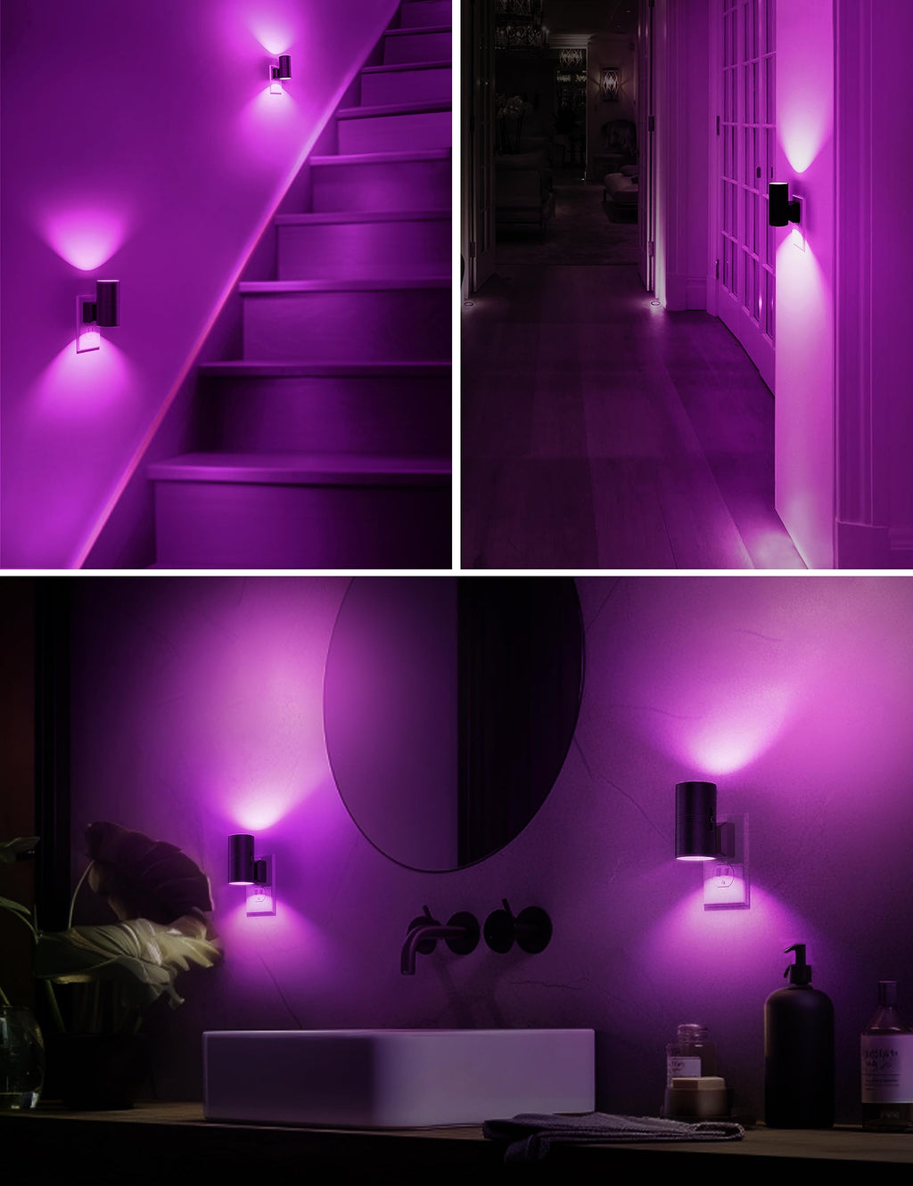 L LOHAS LED Night Light Plug in, Night Lights Plug into Wall, Soft White
