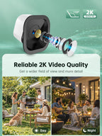2K 3MP Window Security Camera with Motion Detection Indoor Window Cameras