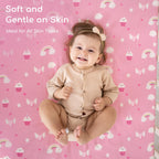 Next to Me Crib Sheets 83x50 cm Fitted 2 Pack Bedside Crib Sheets