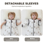Baby Sleeping Bag with Feet, 2.0 Tog, Removable Sleeves 6-18 months