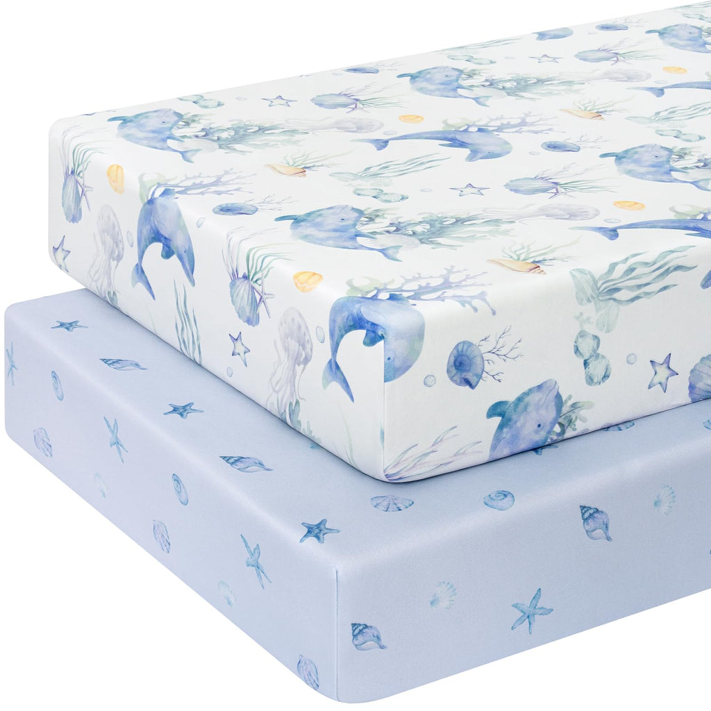 Next to Me Crib Sheets 83x50 cm Fitted 2 Pack Bedside Crib Sheets