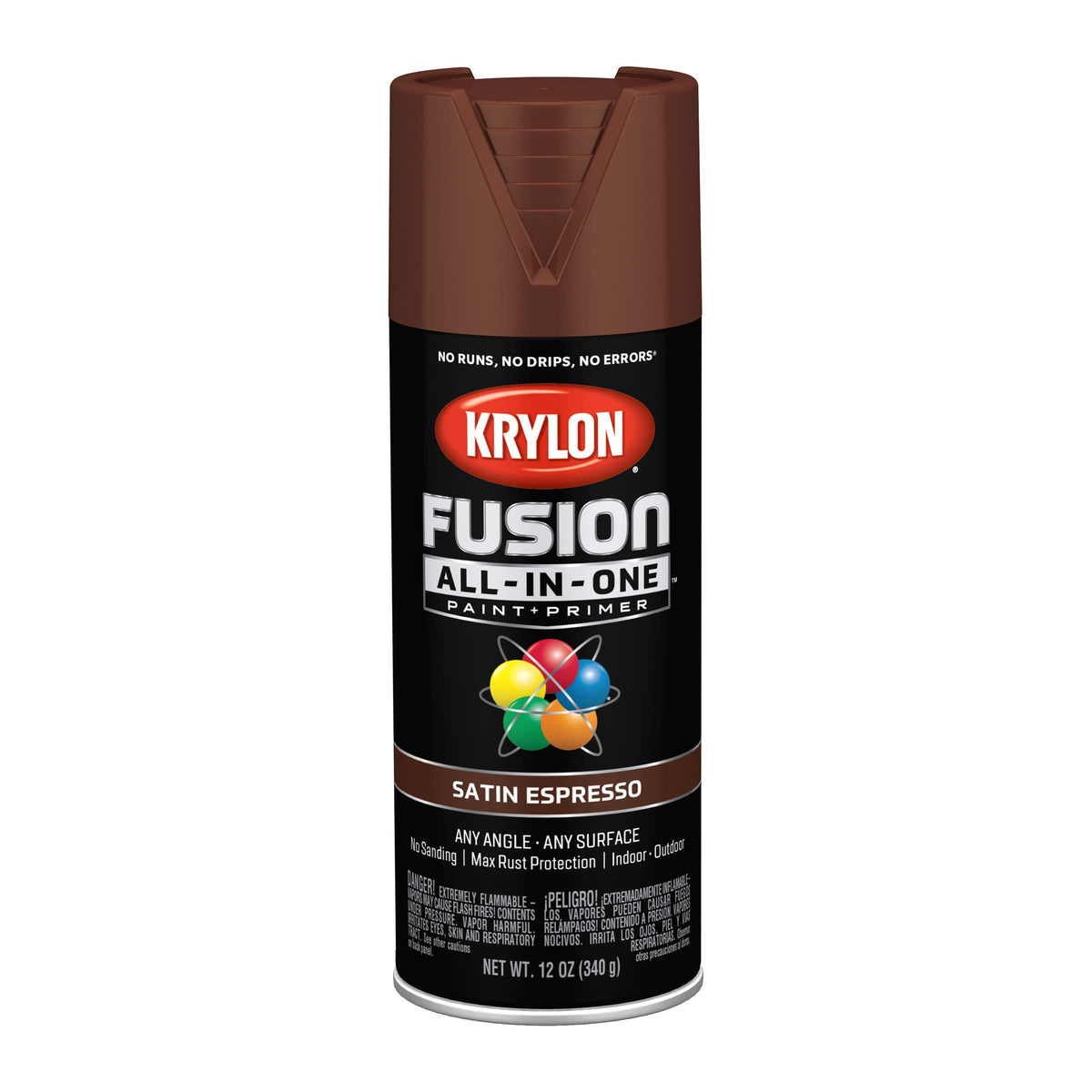Krylon Fusion All-In-One, Metallic, Black Stainless Steel, 12 oz