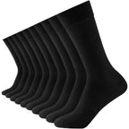 Cirorld 6/10 Pairs Mens Black Socks, Breathable Causal Cotton Socks Men