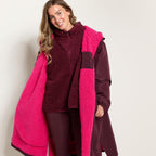 OHS Adults Drying Robe, Gifts for Women Outdoor Water-Resistant Changing Robe Womens Jacket Comfy Sherpa Privacy Robes for Women Men, Stay Dry Swimming Camping Drying Robes - S/M, L/XL