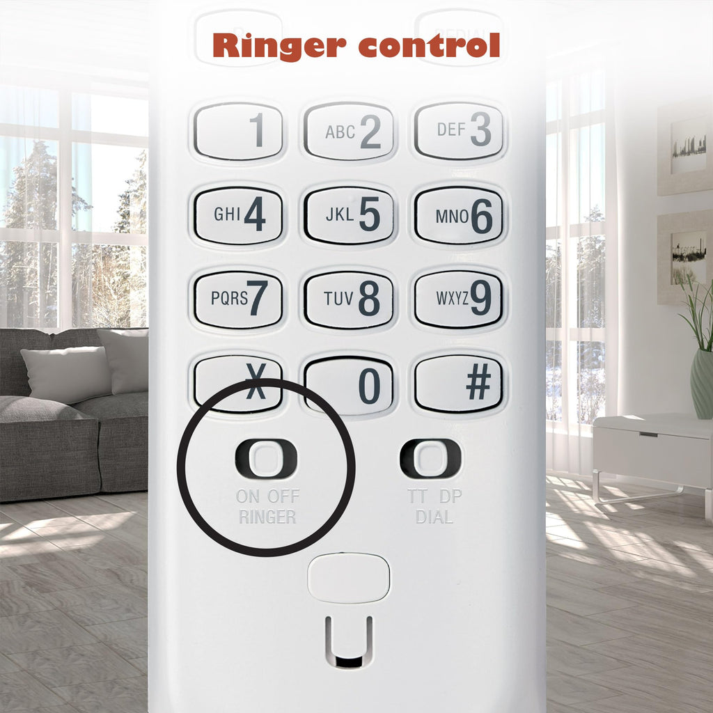 Vtech SA3100 Corded Senior Phone for Elderly with High-Contrast Large Buttons,Multilingual Talking Digits,Visual Ringer,Speed Dial,Speakerphone,No AC Power,Earpiece and Speakerphone Volume Control
