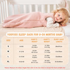 Yoofoss Baby Sleeping Bag 2.5 Tog 12-18 Months Grey