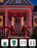 St. Patrick's Day Green Lights, 20FT 100 Count Incandescent Mini String Lights, Connectable Waterproof Fairy Light Plug in Halloween Christmas Decorations for Indoor Outdoor Home Patio Party Decor
