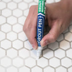 Twin Pack White Grout Pen - Designed for restoring tile grout in bathrooms & kitchens (White)