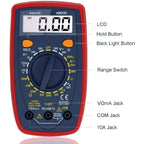 AstroAI Digital Multimeter Tester 2000 Counts with DC AC Voltmeter and Ohm Volt Amp Meter; Measures Voltage, Current, Resistance, Continuity and Diode, Blue