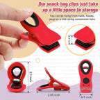 Chip Clips, Bag Clips for Food Storage, 12 Pack Multicolor