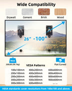 HOME VISION Heavy Duty Fixed TV Wall Bracket for 32-86 Inch Flat Screens