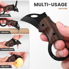 FUNBRO Small Pocket Knife, Cool Box Cutter with 1.34 Inch Sharp Blade