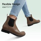 DREAM PAIRS Women's Ankle Wellies Chelsea Rain Boot
