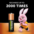 DURACELL AA Rechargeable Batteries (4 Pack) 1.2V, 2500 mAh NiMH